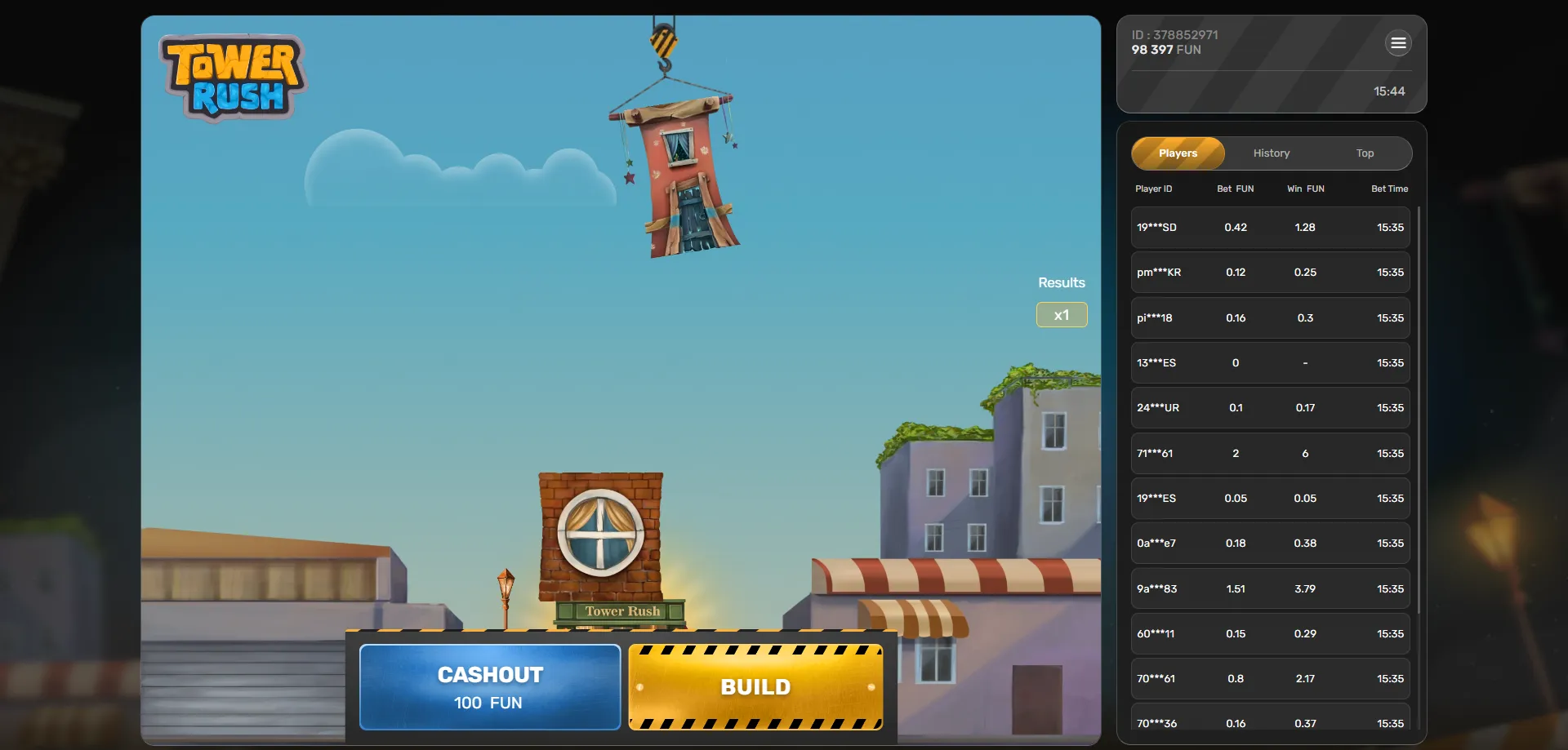 Play Tower Rush casino game at top licensed Malaysia platforms